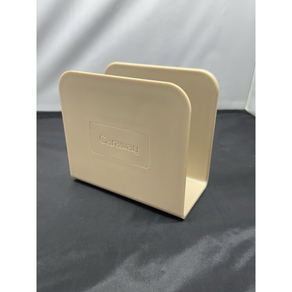 Caraway Magnetic Pot Pan Lid Holder Organizer Storage Divider Beige 3.25”